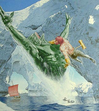 Thor vs Sea Creature, Lou Harrison