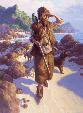 Robinson Crusoe Keeps Watch, Greg Hildebrandt