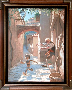 Pinocchio Runs Away, Greg Hildebrandt