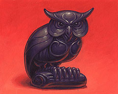 Ebony Owl Netsuke, Greg Hildebrandt