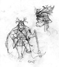 Krull - Character Design, Greg Hildebrandt