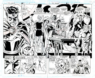 Dr. Strange #32 p2-3, Chris Marrinan (penciller), Mark McKenna (inker)