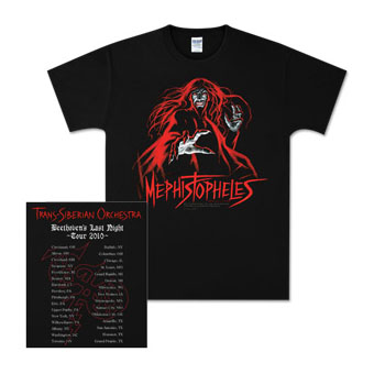 2010 TSO Mephistopheles Tour T-Shirt - XL, Greg Hildebrandt