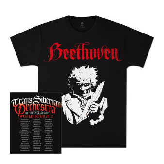 2012 TSO Calligraphy Beethoven Tour t-shirt - Large, Greg Hildebrandt