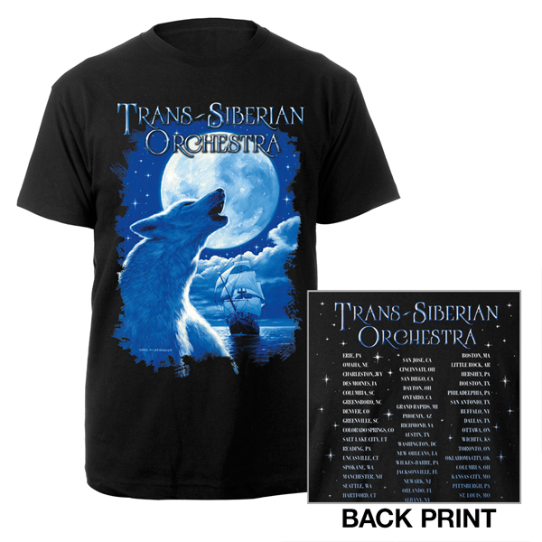 2015 TSO Wolf Moon T-Shirt - XL, Greg Hildebrandt