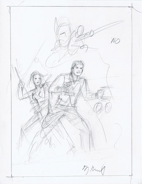 Guardians of the Galaxy - Cover - Rough #7, Greg Hildebrandt