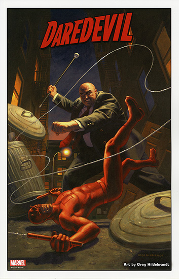 Daredevil - Marvel Cover Print 11x17, Greg Hildebrandt