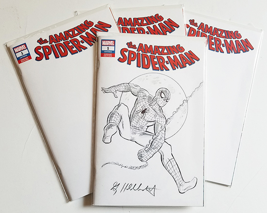 Amazing Spider-Man Comic Sketch Cover: NYCC Special, Greg Hildebrandt