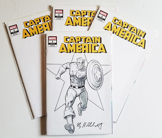 Captain America Comic Sketch Cover: NYCC Special, Greg Hildebrandt